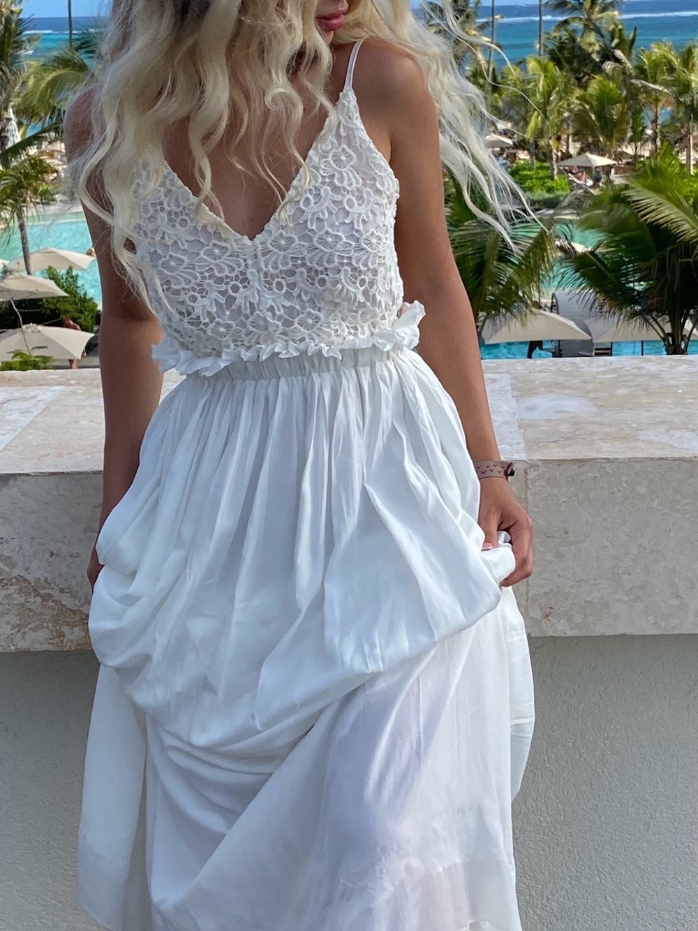 SHEIN White long dress